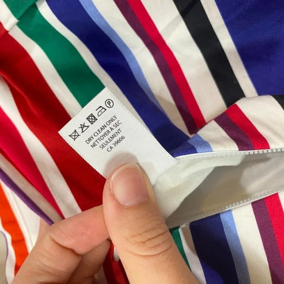 Pink Tartan Striped Flare  Skater Skirt Size 10 - Picture 8 of 11